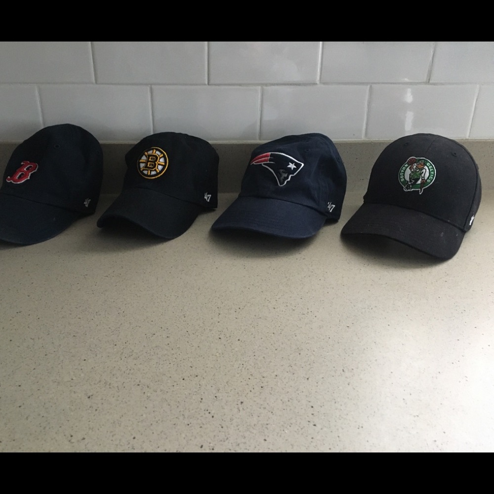 Boston Sports Hats x4 (see description)